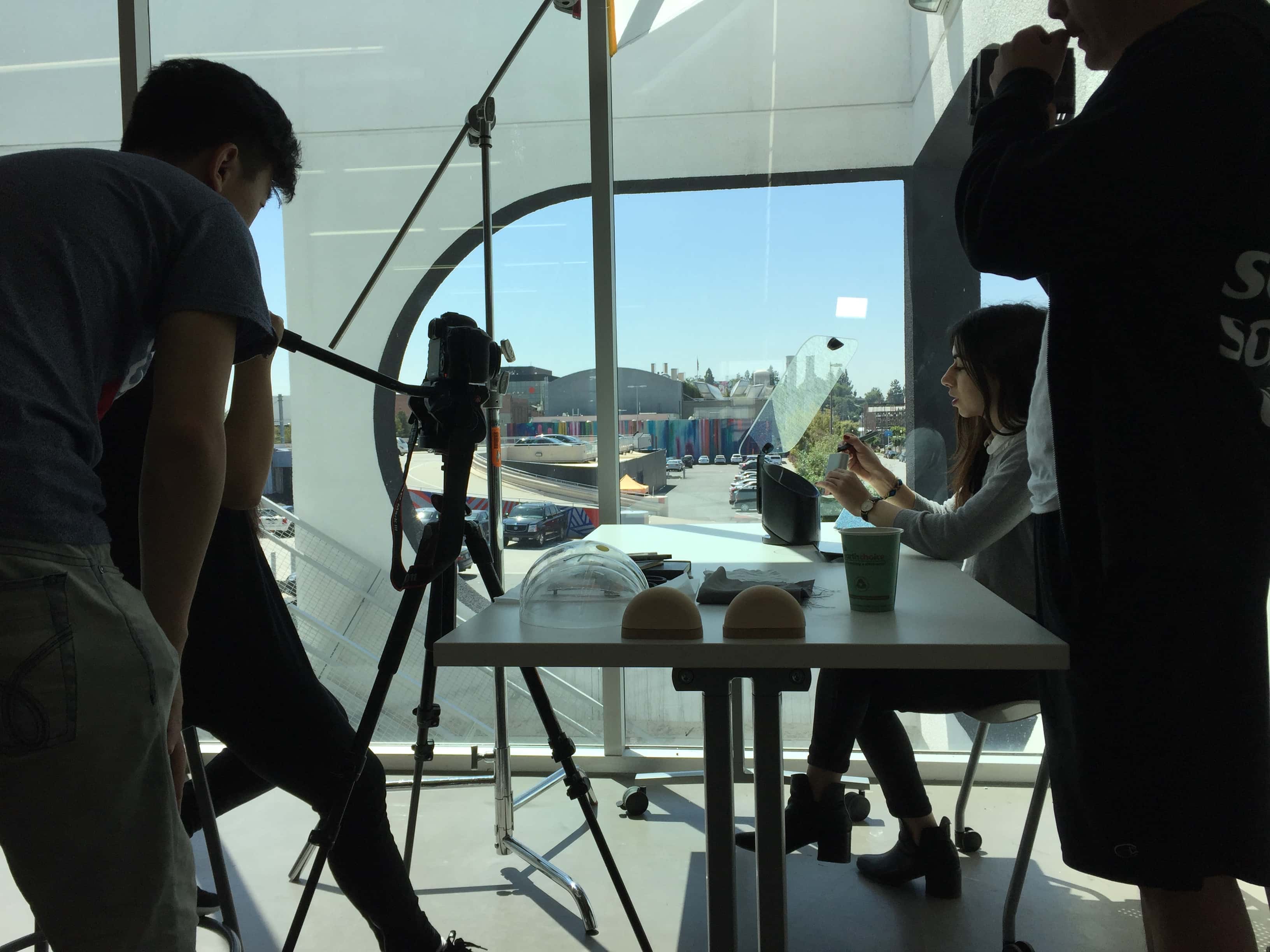 Behind the scenes of filming our user scenario